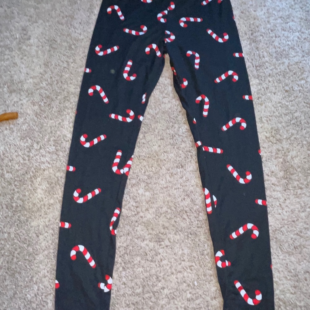 Candy cane leggings